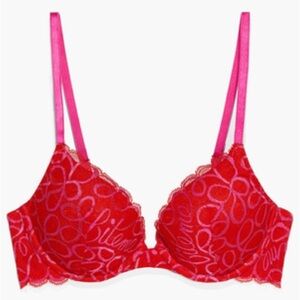 Savage X Fenty Vibrant Red Lace Bra